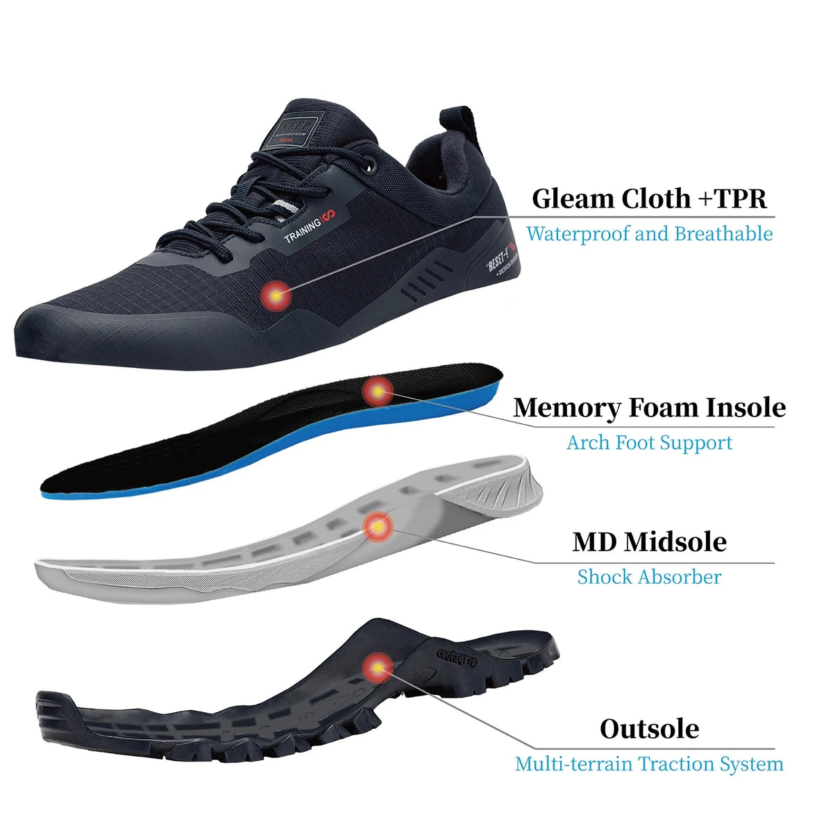 Herren Trekking-Sneaker
